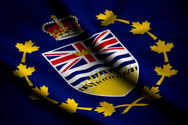 Vlag van de luitenant-gouverneur van Brits-columbia — Stockfoto