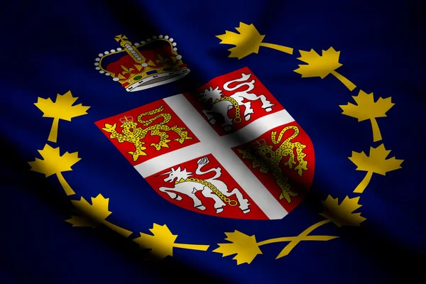 Flaga gubernatora porucznika prowincji Nowa Fundlanda i labrador — Zdjęcie stockowe