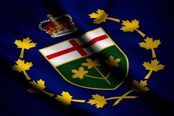 オンタリオの中尉知事の旗 — ストック写真