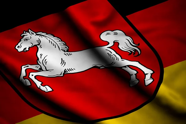 Σημαία της Κάτω Σαξονίας — Φωτογραφία Αρχείου