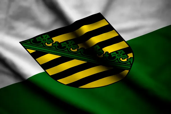 Flaga Saksonii — Zdjęcie stockowe