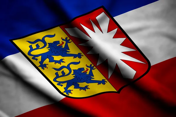 Flagge von schleswig-holstein — Stockfoto