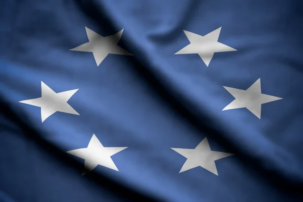 Bizalom területén a a csendes-óceáni-szigetek zászlaja — Stock Fotó