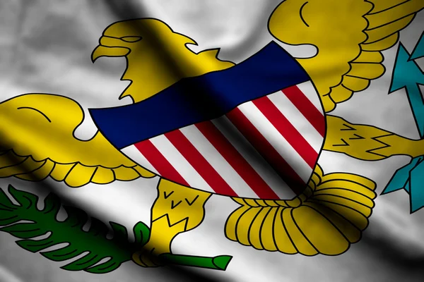 Vlajka amerických panenských ostrovů — Stock fotografie