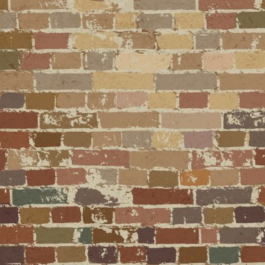 Old brick wall pattern. Vector illustration, EPS10 clipart