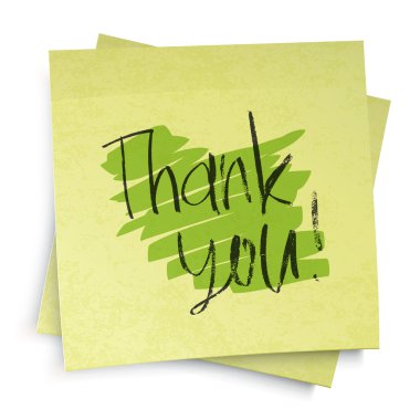 Thank you! Vector illustration, EPS10 clipart