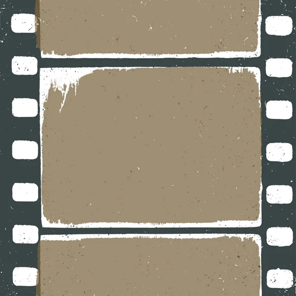 Leeres Grunge-Filmstreifen-Design, kann als Hintergrund oder Overl verwendet werden — Stockvektor