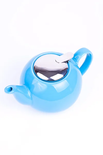 Mavi çaydanlık — Stok fotoğraf