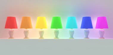 Colored lamps