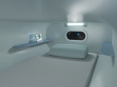 Uzay gemisinde yatak odası