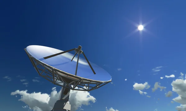 Radar on the sky background — Stock Photo, Image