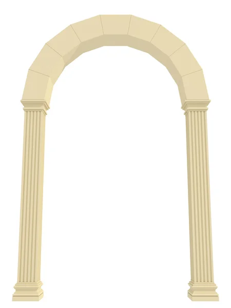 Arco no fundo branco — Fotografia de Stock