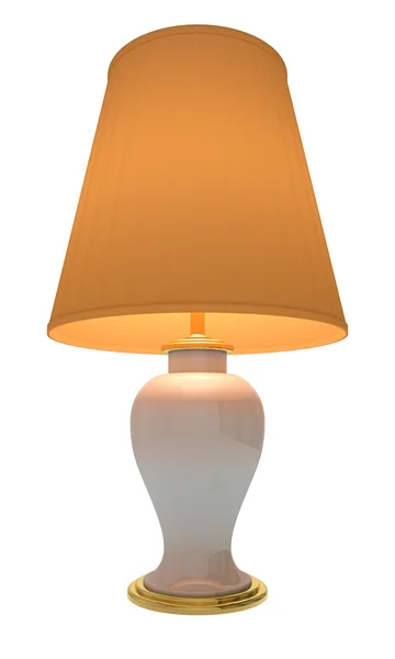 Lampa na bílém pozadí — Stock fotografie