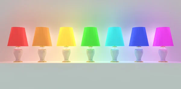 Lampes colorées — Photo