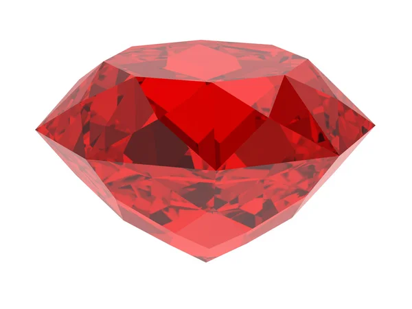 Ruby on a white background — Stock Photo, Image