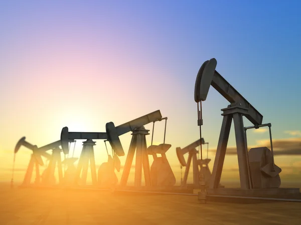 Нефтяной Деррик — стоковое фото