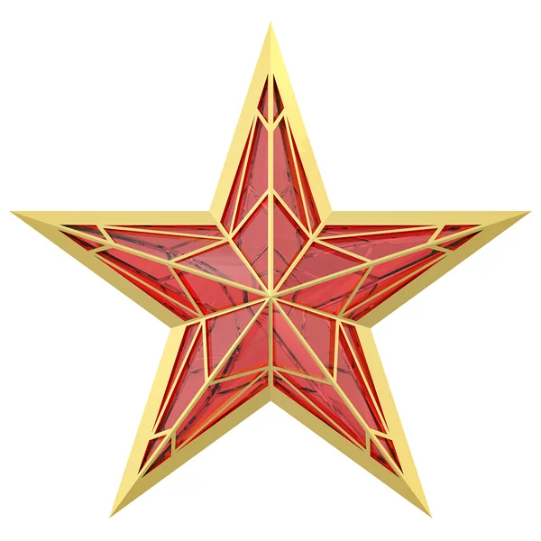 Κόκκινο αστέρι — Φωτογραφία Αρχείου
