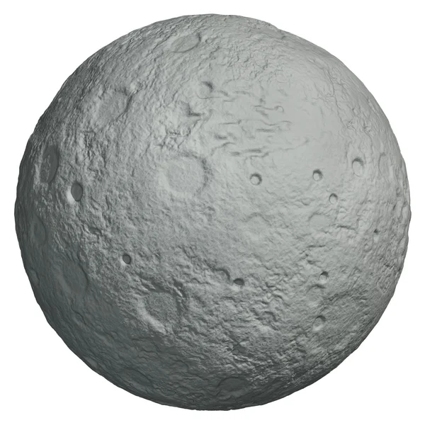 Luna pe un fundal alb — Fotografie, imagine de stoc