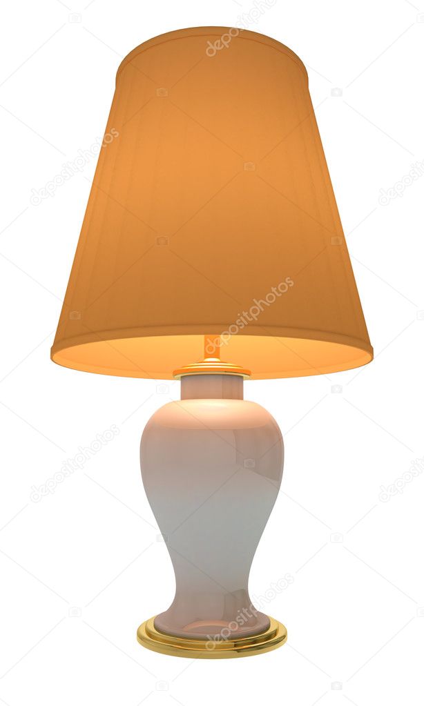 Lamp on a white background