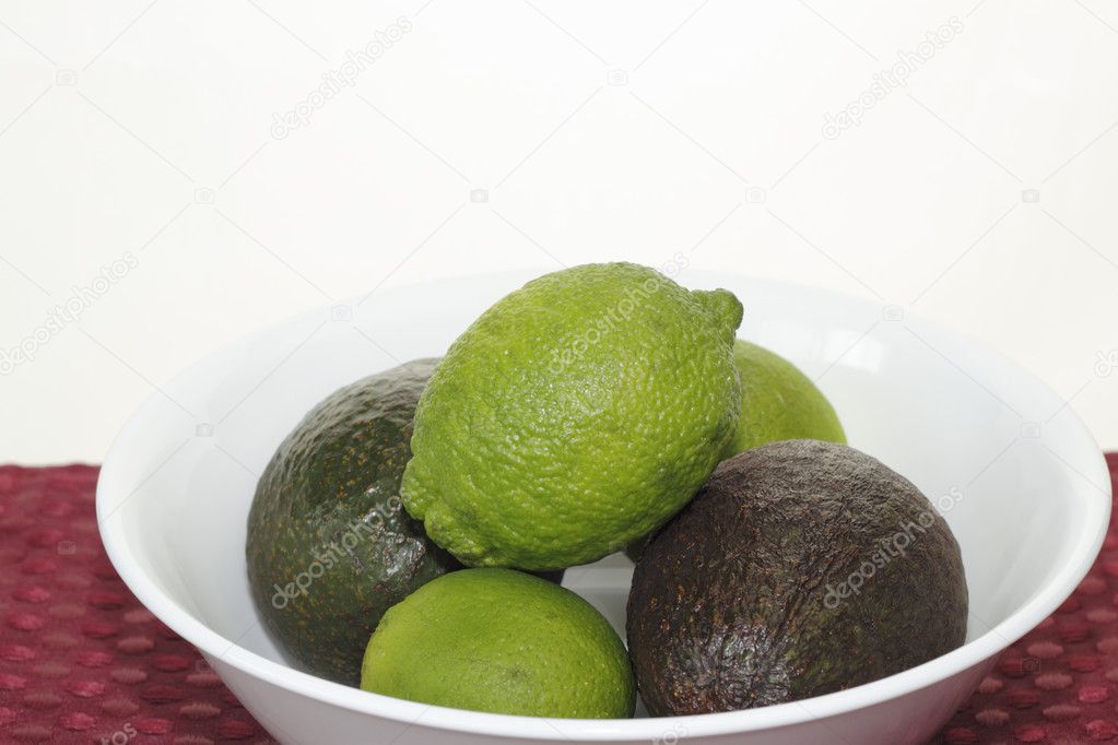Whole Avocados and Limes