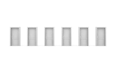 Six Grey Doors clipart