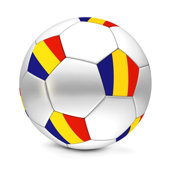 Soccer Ball/fotboll Rumänien — Stockfoto