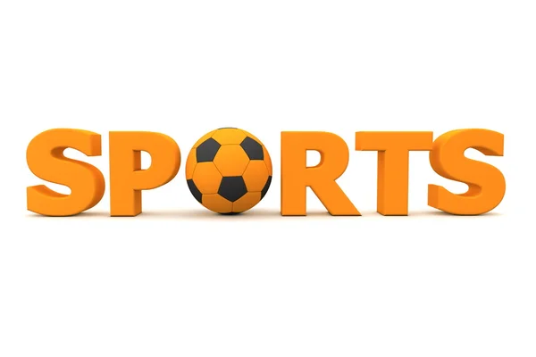 Futbol Spor turuncu — Stok fotoğraf