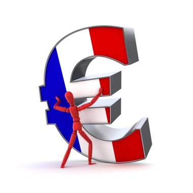 Keeping up the Euro - French Flag clipart