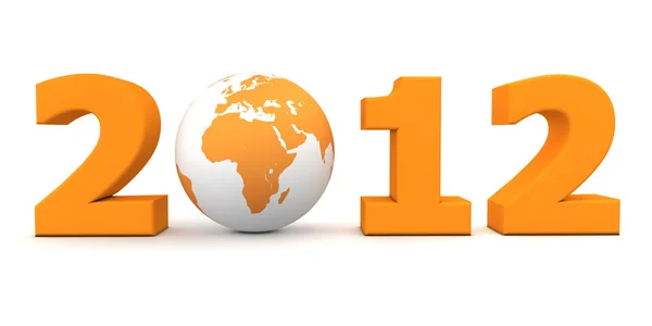 2012 yılı Dünya turuncu — Stok fotoğraf