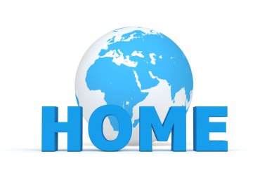 HOME in Front of he World clipart