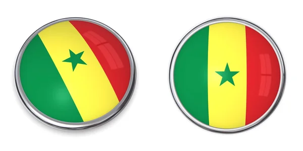 Baner przycisk Senegalu — Zdjęcie stockowe
