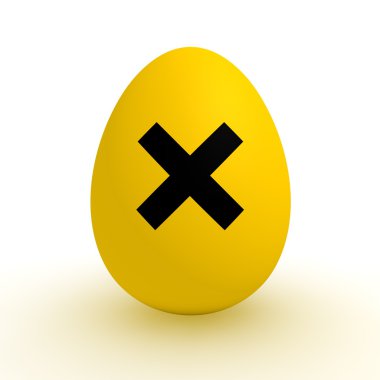 Yellow Egg - Polluted Food - Irritant Sign clipart