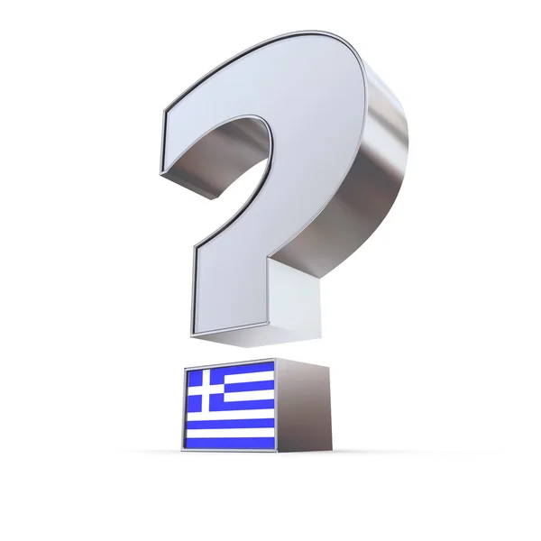 Question Mark - Greece — Stock Photo, Image