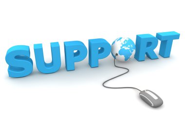 Browse the Global Support - Blue clipart