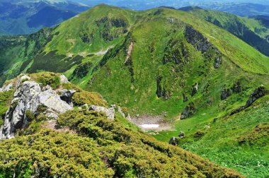 Rocks in Marmarosy. Carpathians clipart