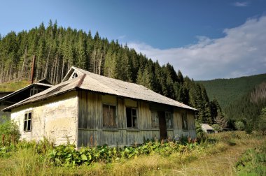 ormanlarda eski terk edilmiş evleri