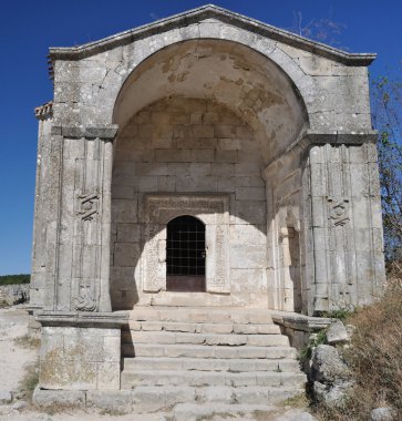 Ancient Dzhanike-Khanim chapel. XV century clipart