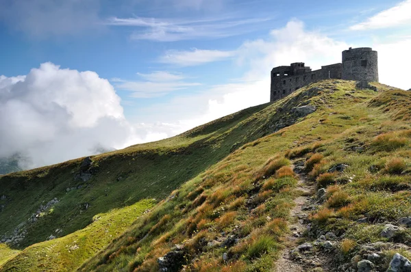 stock image Old military base in Carpathian mountains