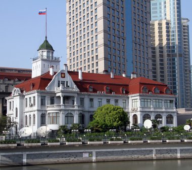 Russian general consulate in Shanghai, China clipart