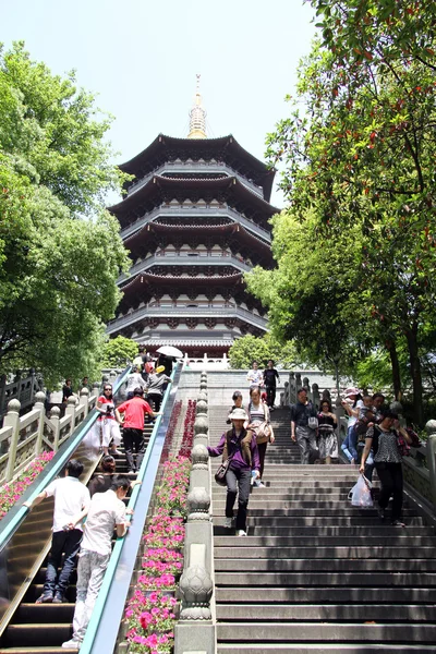 Пагода Лейфэн-ин-Ханчжоу — стоковое фото