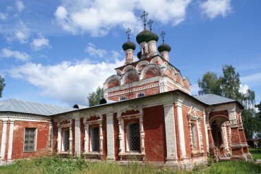 Inner yard and church clipart