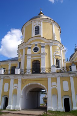 Gate of monastery clipart