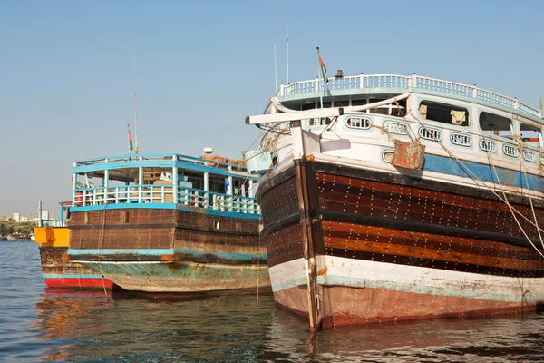 Three Trading Dhows — Stock Photo, Image