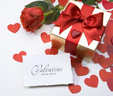 Valentine day greeting card clipart