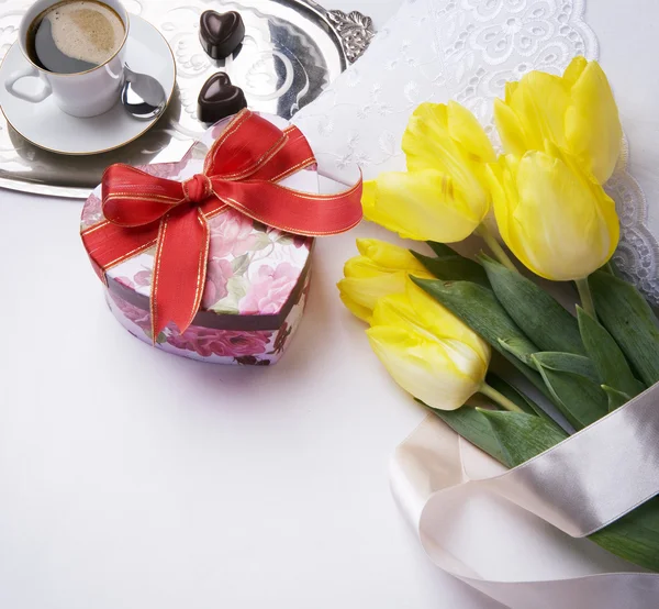Happy Valentine's Day morning — Stock Photo, Image