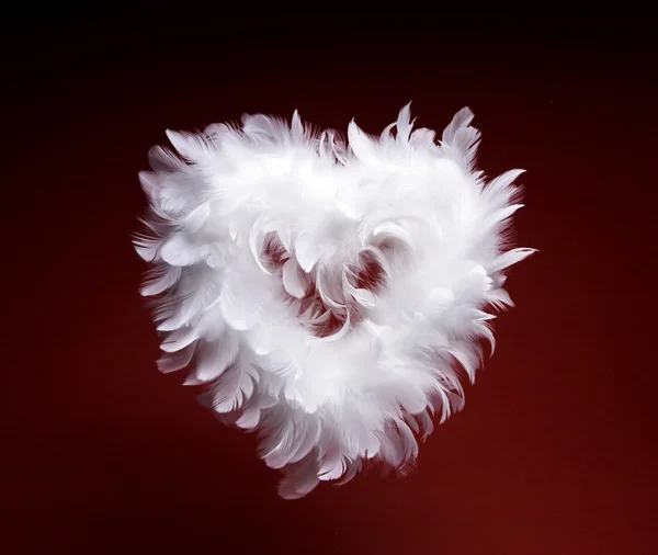 Art soft fluffy heart — Stock Photo, Image
