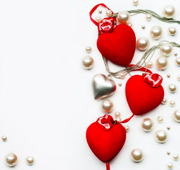 Art ontwerp een wenskaart met een Happy Valentine's Day — Stockfoto