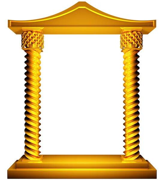 Orientaliska guld ram — Stockfoto