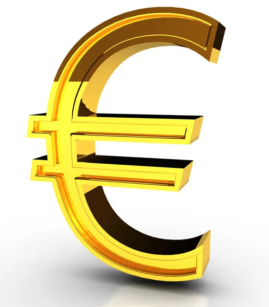 stock image Golden Euro symbol