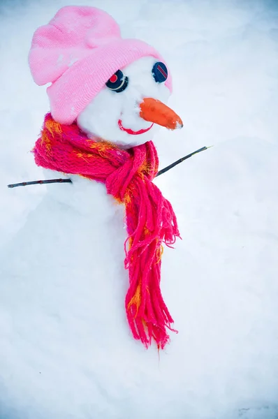 Happy snowman — Stock Photo, Image